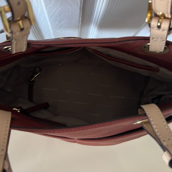Michael Kors Burgundy Leather Tote - Picture 4 of 5